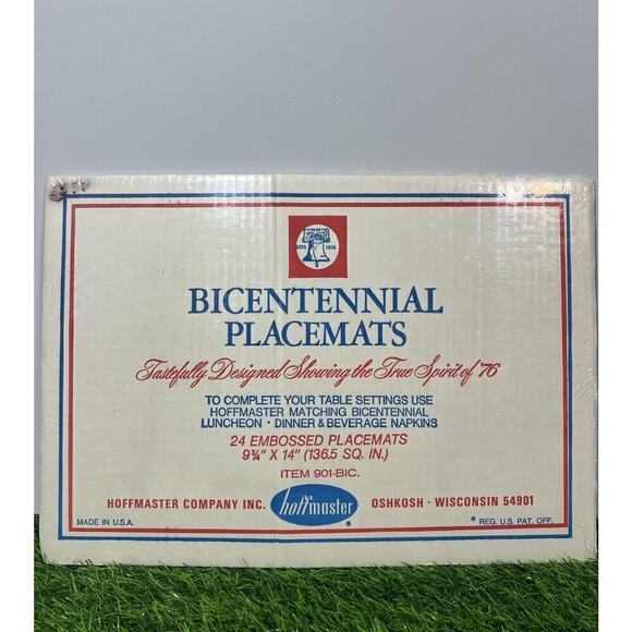 1776 Bicentennial‎ Paper Placemats Hoffmaster Sealed 24 Count - Picture 2 of 2